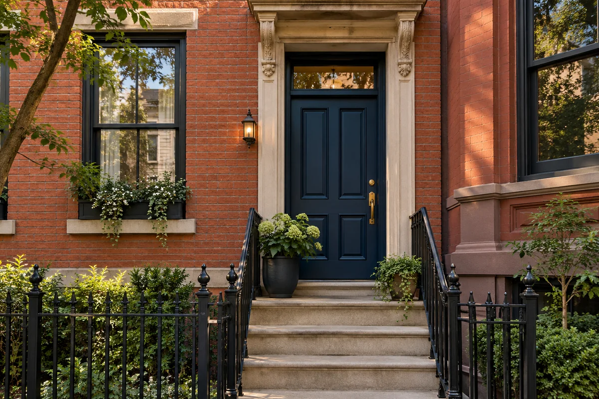 Representative Hoboken architecture.